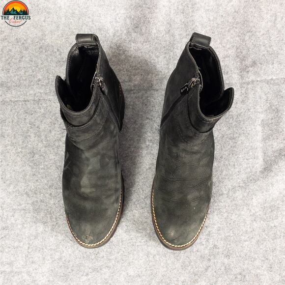 Blondo Dagger Riding Boots Black Suede Waterproof Block Heels Women's Size 7M - Picture 6 of 12